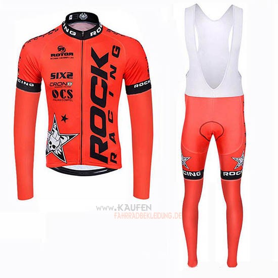 Rock Racing SIDI Langarmtrikot 2019 und Lange Tragerhose Orange